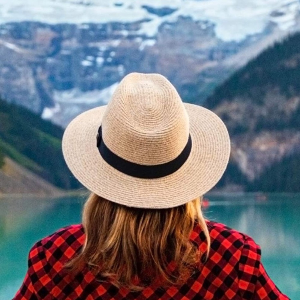 NEW Packable wide brim fedora hat